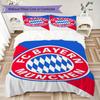 Set Copripiumino Trapuntato con Fantasia FC Bayern Monaco Copripiumino Federa Decorazione per la Casa Regalo di Compleanno (1 * copripiumino + 2 * federe senza imbottitura)48