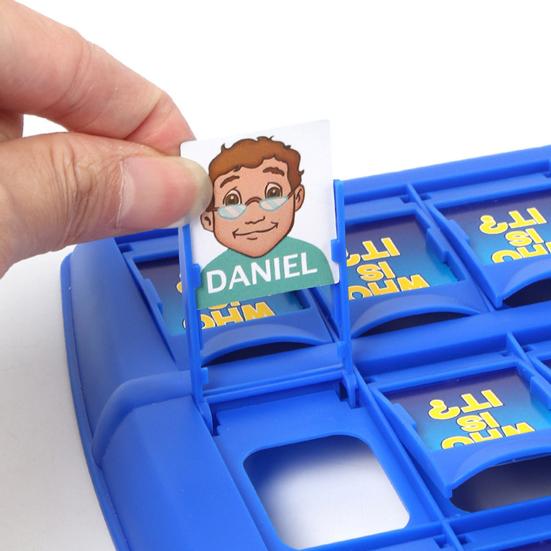 Who Is It Board Game Kids Adults Family Night Classic Guessing Game Portable Travel 2 Players Interactive Tabletop Game Educational Toy