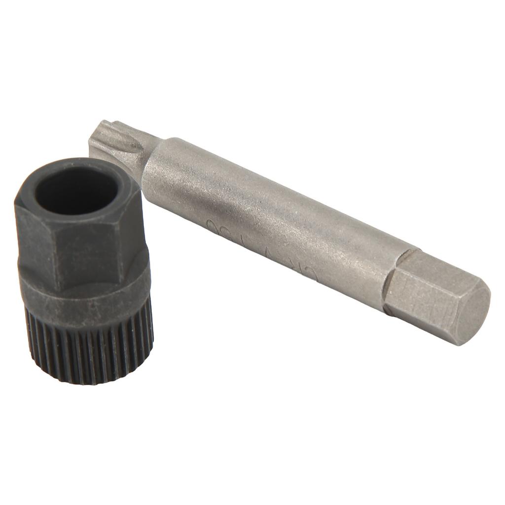 Alternator Pulley Wrench Kit 33 Teeth Spline Socket Drill Bit Puller Remover Tool Replacement for