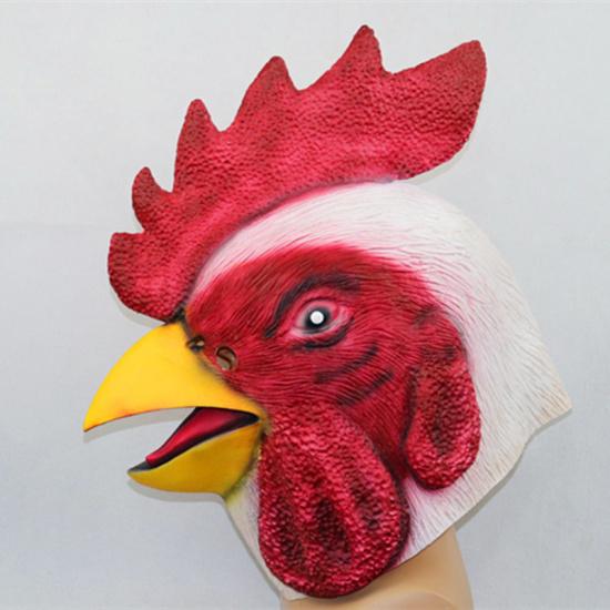 New Zodiac Rooster Mask Rooster headgear, latex chicken headgear, party performance, artistic prank
