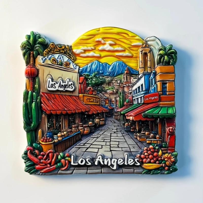 United States Refrigerator Magnets Los Angeles Travel Souvenirs America San Francisco Brooklyn Bridge Fridge Stickers Gifts