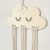 A Personal, Handmade DIY Cloud-shaped Wooden Hairpin Storage Box, Featuring 6 Storage Lines To Conveniently Store Hairpins
