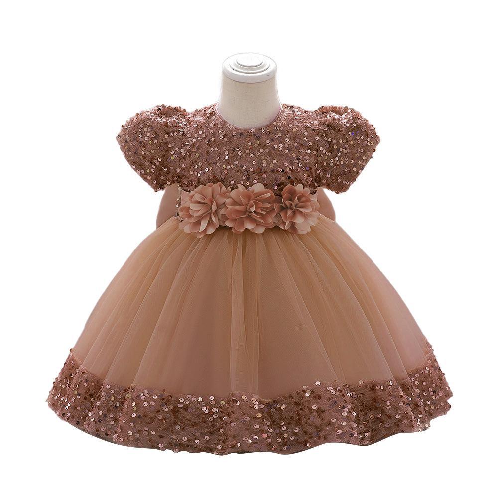 Sequin Tulle Party Dress for Baby Girls - Perfect for Birthdays & Banquets