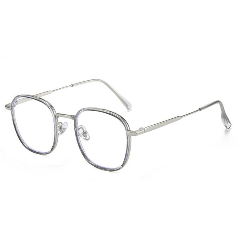 Square Myopia Glasses Metal Frame Women Men Eyeglasses TR90 Frame Prescription Eyewear 0 -0.5 -1.0 -2.0 -3.0 To -6.0 Diopter