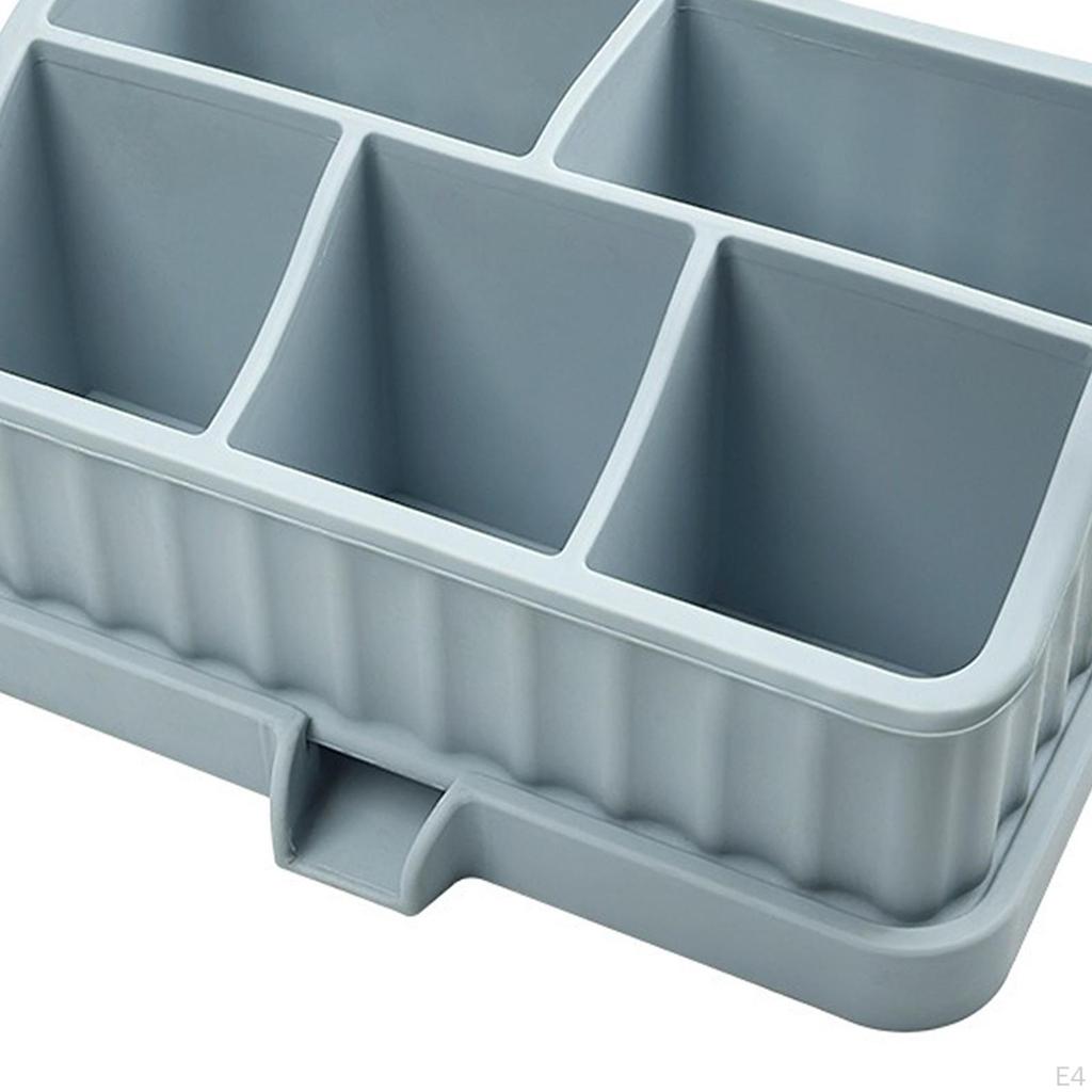 Bathroom Organizer for Electric Toothbrush, Toothpaste, And Soap Dish with Drainage