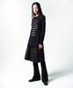 INSILENCE WOMEN Lettering Cotton Linen Long Sleeve Black