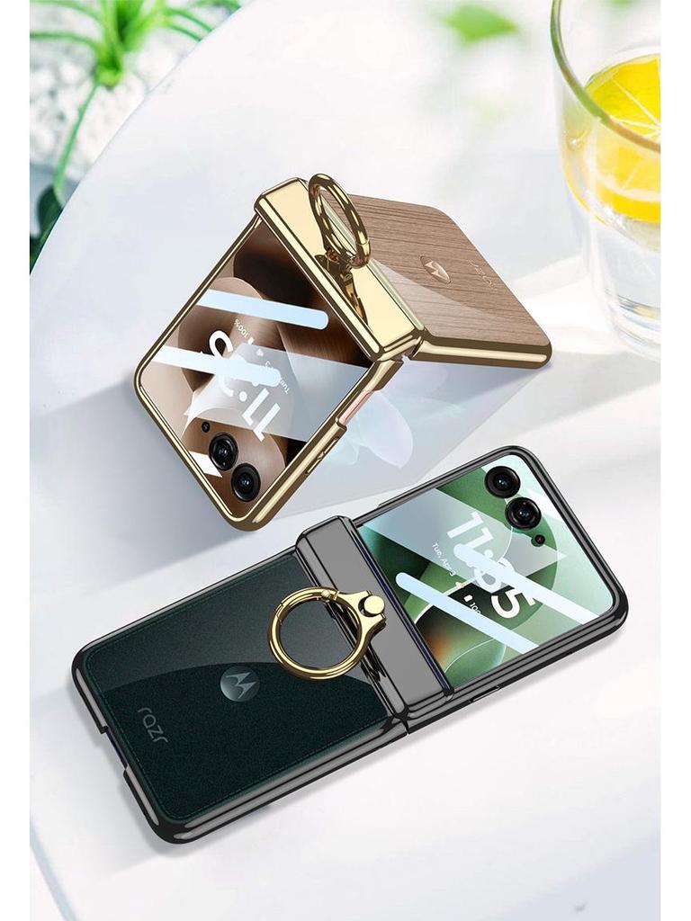 Motorola Razr 6 Ultra Transparent Phone Case with Magnetic Holder