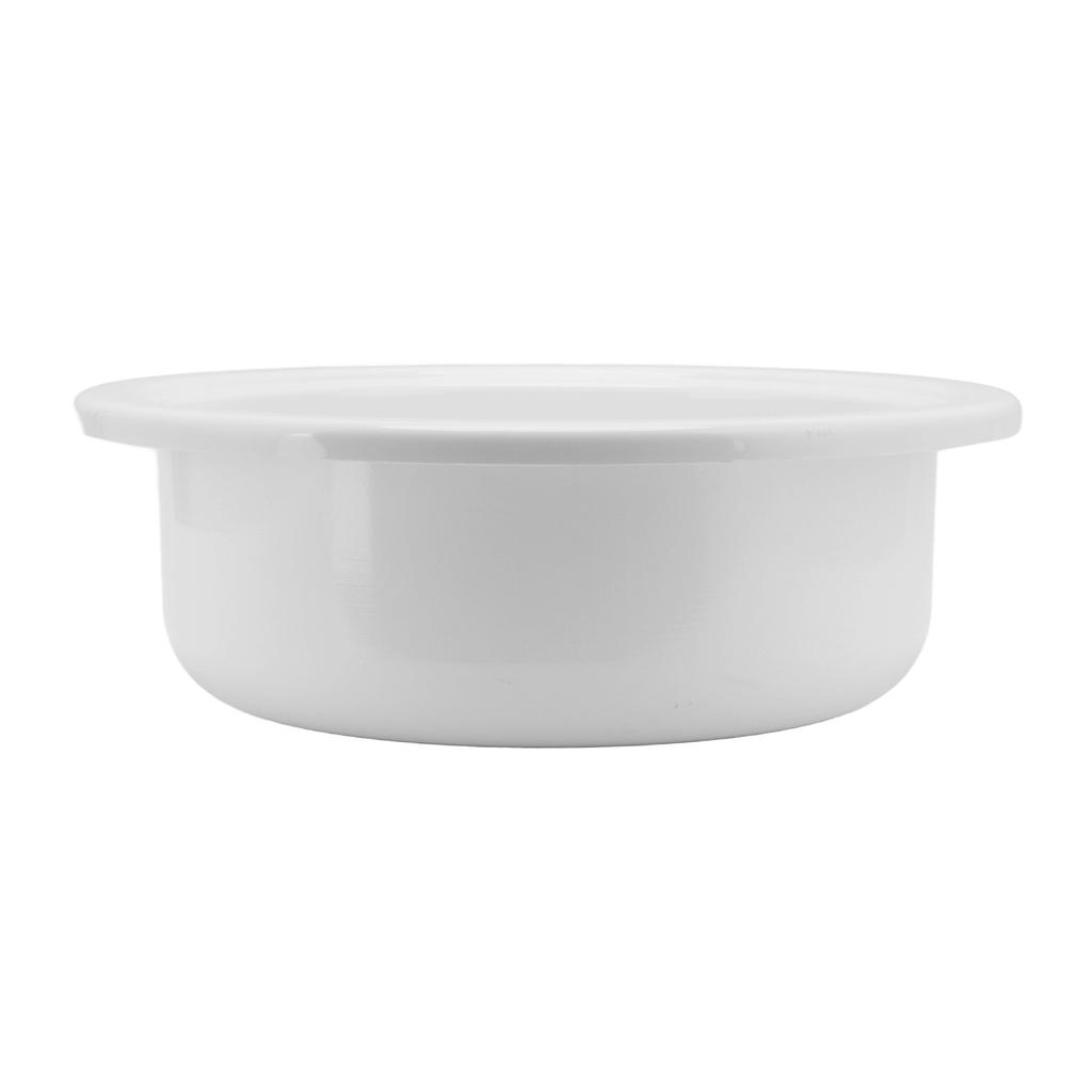 375x130mm RV Boat Round Vessel Sink Bathroom Hand Wash Basin Acrylic White for Motorhome Yacht Bathroom