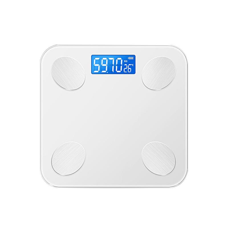 Smart Rechargeable Body Fat Scale - Compact Electronic Weight Meter Battery