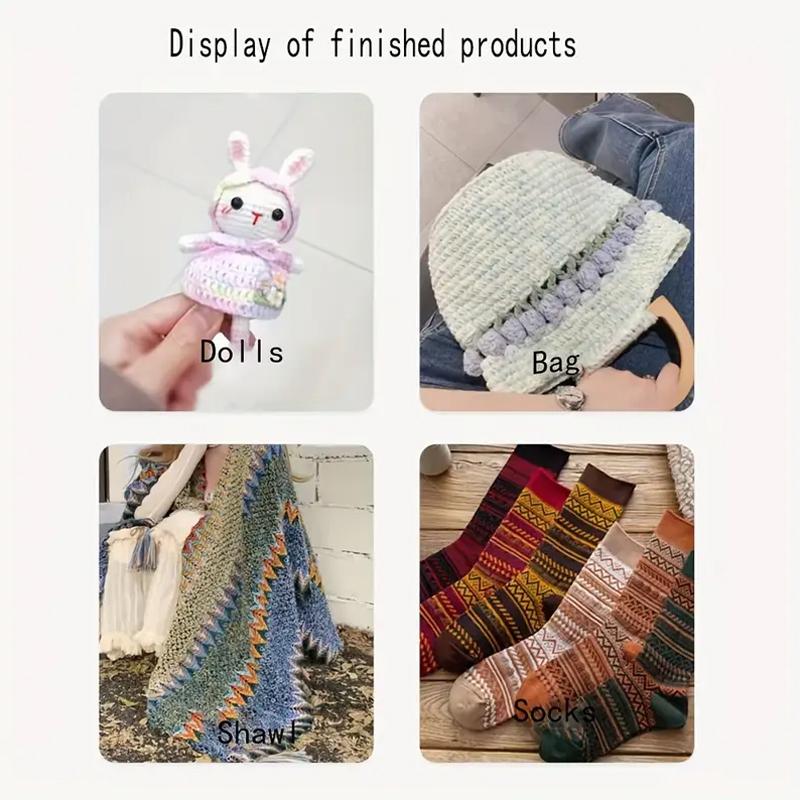 40g/Roll Silk Thread Bag Doll Gradient Color Handmade Woven Duan Dyed Yarn Soft Crocheting DIY Crafting For Sweater Hat Scarf