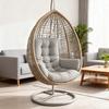 Waterproof Egg Chair Cushion Thicken Patio Hanging Basket Chair Cushion Egg Chair Cushion with Armrests for Indoor Outdoor Basket Swing
