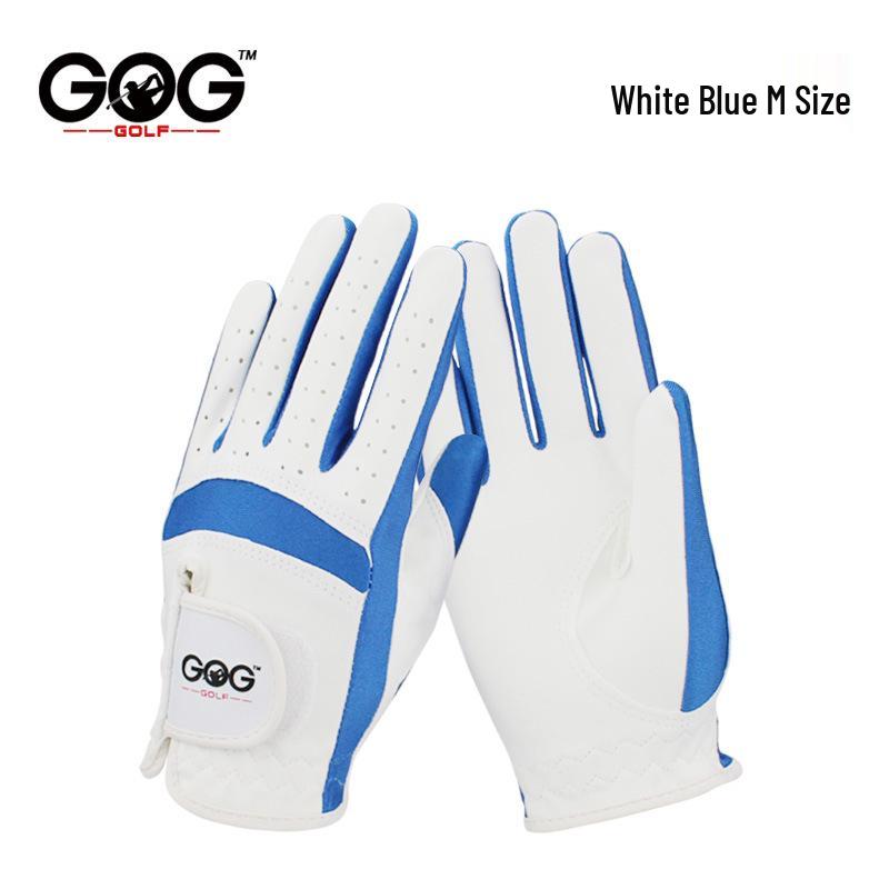 GOG Children's High-Quality Golf Gloves, Fiber Cloth, Unisex, Blue & Pink.