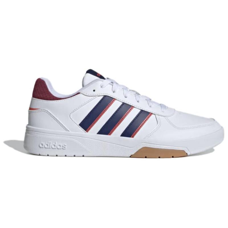 Adidas VL COURT 2.0 Low-Top Skateboard Shoes Men's White Blue Sneakers ID0507