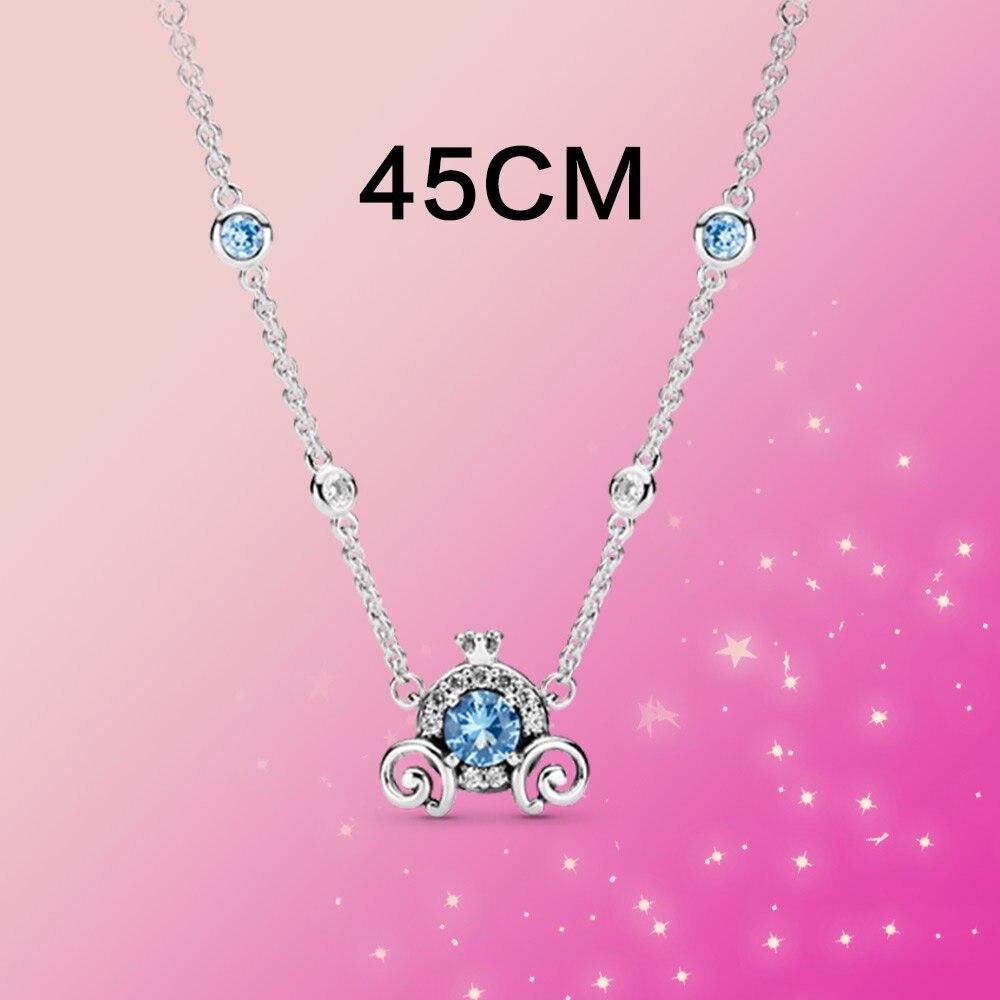 925 Sterling Silver Earrings Pumpkin Car Crown Series Necklace Silver Ring Shining Zircon Fashion Jewelry Women Jewelry Gift