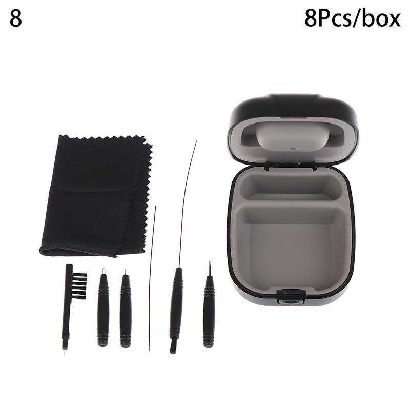 1 Set Hearing Aid Cleaning Tool Hearing Aids Cleaning Kit Brush Vent Cleaner Cleaning Wire With Magnet And Wax Loop Cleaning Set