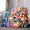 1Pc Mickey Friends Adventure Flannel Blanket, Soft And Comfortable, Casual Warm, Camping Travel, Christmas, Halloween Xmas Gift Y1542