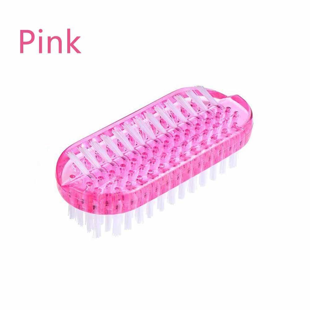 Nail Cleaning Brush Multipurpose Hand Scrubbing Tool Double Sided Bristles for Manicure Pedicure Grooming Care