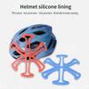 Bike Helmet Inserts Pads Universal Silicone Bicycle Helmet Liner Pads for Cycling Helmet Hairstyle Protector Replacement