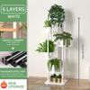 Plant Stand Stand for Flowers Wooden Storage Shelf 4/5/6 Tier Flower Shelf Planter Rack Indoor Display Stand Multiple Flower Pot