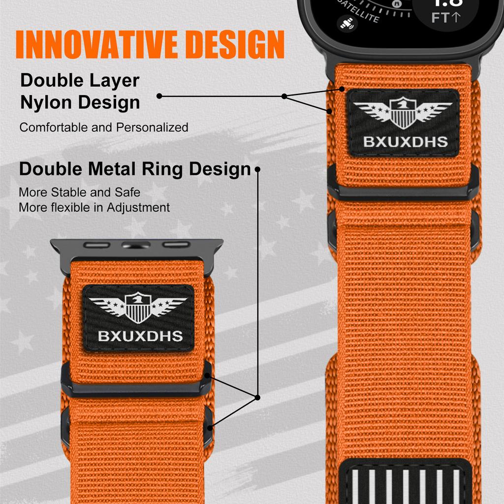 For Apple Watch Bands ultra 3 2 49mm 46mm 45mm 44mm 42mm 40mm Bracelet Correa iwatch Series 11 10 9 7 6 8 SE Nylon Loop Straps 3