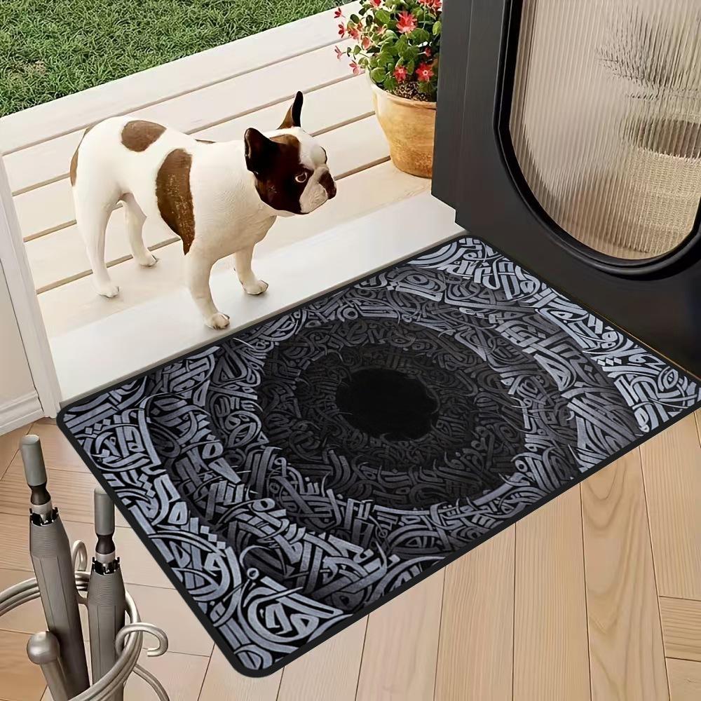 Crystal Velvet Floor Mat - Dirt-Resistant, Wear-Resistant, Dustproof, Non-Slip: Ideal for Kitchen and Balcony.