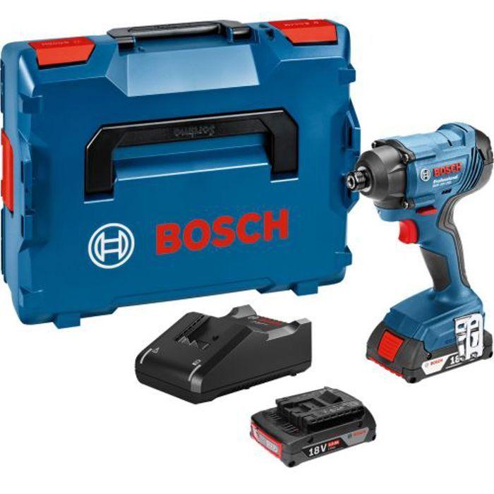 Bosch Professional GDR 18V-160 Impact Driver + 2 X 2.0Ah Batteries + L-BOXX - 06019G5100