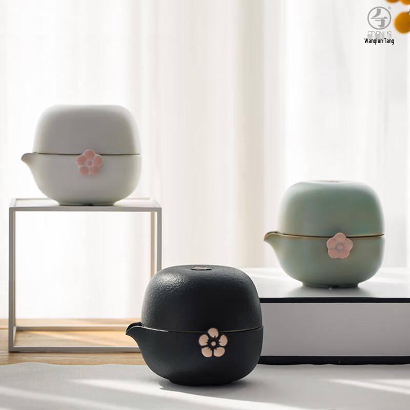 Wanqiantang Plum Blossom Portable Quick Tea Set