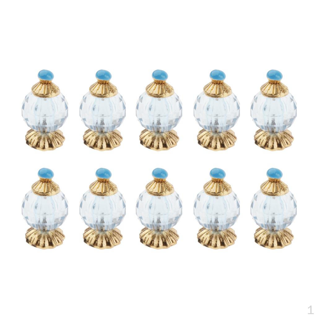 

1/12 Ляльковий будиночок Мініатюрні аксесуари Смоляна пляшечка для парфумів Модель-імітація Blue