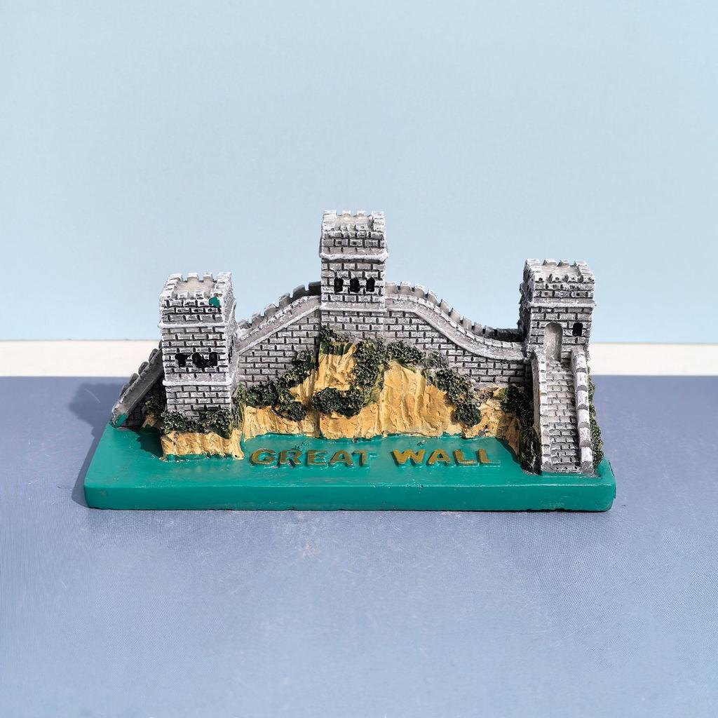 Beijing Landmarks Figurine: Tiananmen, Tsinghua, Bird's Nest, Great Wall, Temple of Heaven, Monument Models