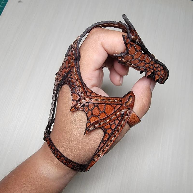 Adjustable Cosplay Leather Dragon Bracelet Stylish Arm Band Unique Jewelry Gift
