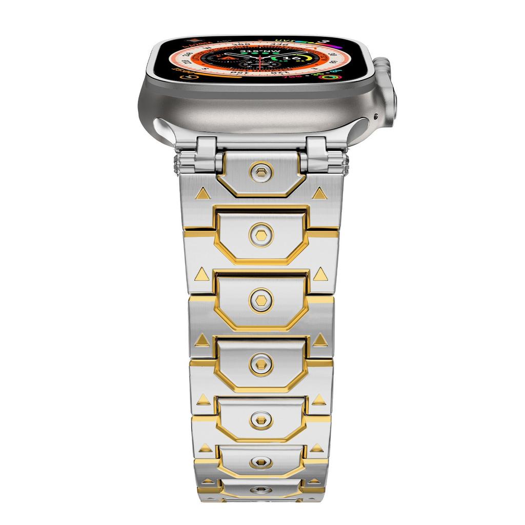 Titanium Color Stainless Steel Bracelet Strap For Apple Watch Ultra 2 49mm Series 10 46mm iWatch 9 8 7 SE 45 44 42 41 40 38mm