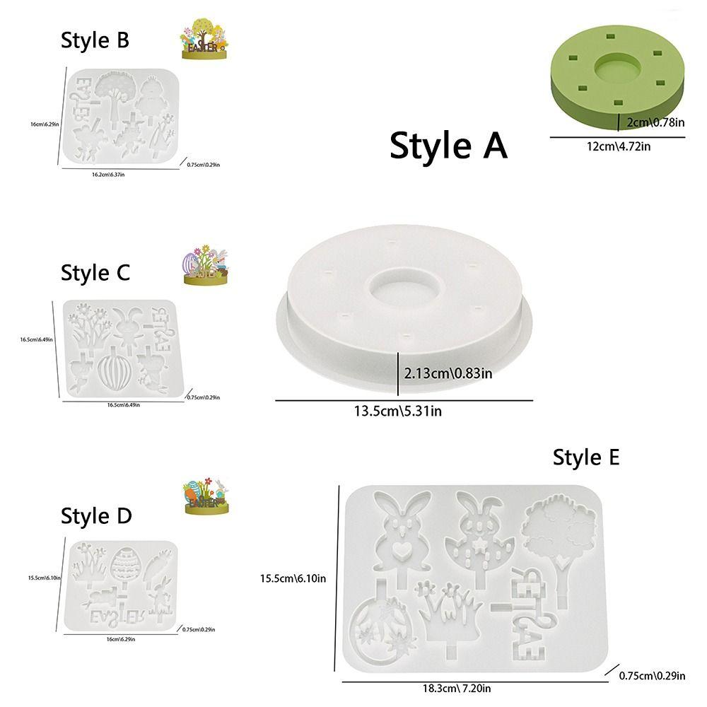 Flexible Easter Candle Holder Mold Heat Resistant DIY Decor Mold Spring Renewal Mold Home Gift