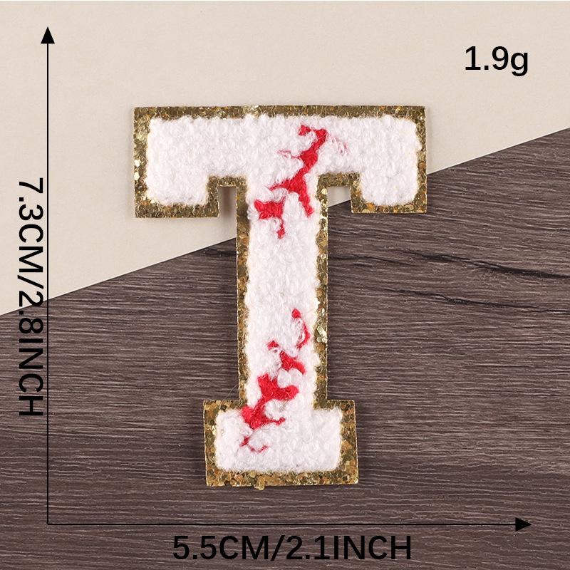 Gold Edge Chenille Smiley Face Embroidered Patch Badge