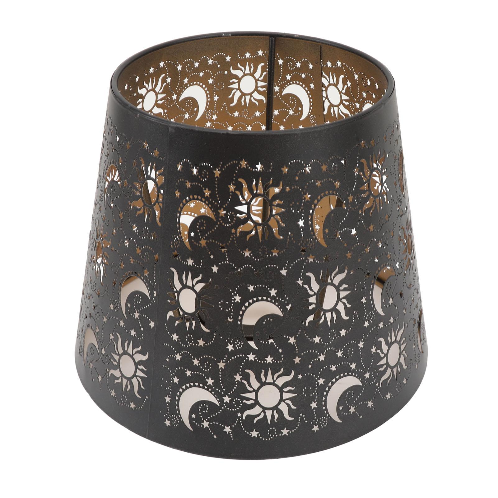 

Shadow Metal Lamp Shade E27 E26 Clip On Lamp Shade Table Hollow Out Iron Lampshade for Table Lamp Floor Light