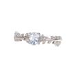 2025 Natural Aquamarine Ring in S925 Silver - Elegant Court Design for Women