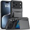 iPhone 17 Card Slot Flip Wallet Case, Drop-Proof Premium Protective Cover for iPhone 14/15/16 Plus