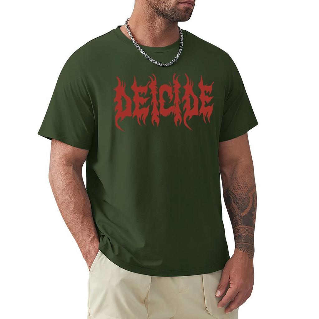 Men's t-shirts brand summer  tshirt Deicide T-Shirt summer tops hippie clothes summer clothes custom t shirt Men's clothing