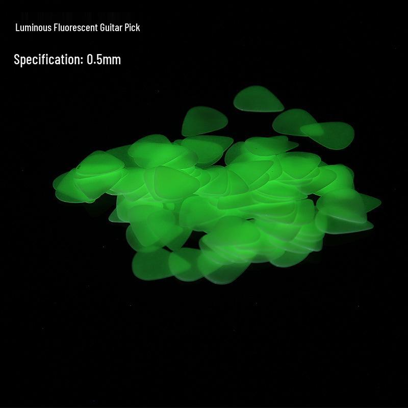 Luminous Celluloid Guitar Picks - Single/Double-Sided Engraving Options Available