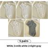 5 Pairs of Women's Summer Thin Boneless Hollow Lace Short Tube Socks
