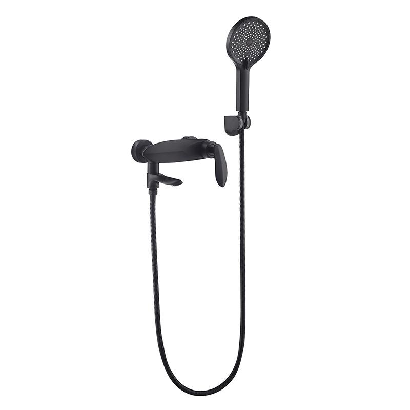 Tuqiu Roségold Badewannen-Duschset Heiß und Kalt Gold Badezimmer Duscharmatur Grau Badezimmer Wasserfall Bad- und Duscharmatur Messing