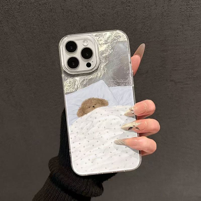 Cute Cat Dog Vortex Pattern Clear Phone Case For iPhone 17 16 15 14 13 12 11 Pro Max XS XR X SE 7 8 Plus Silicone Soft Cover