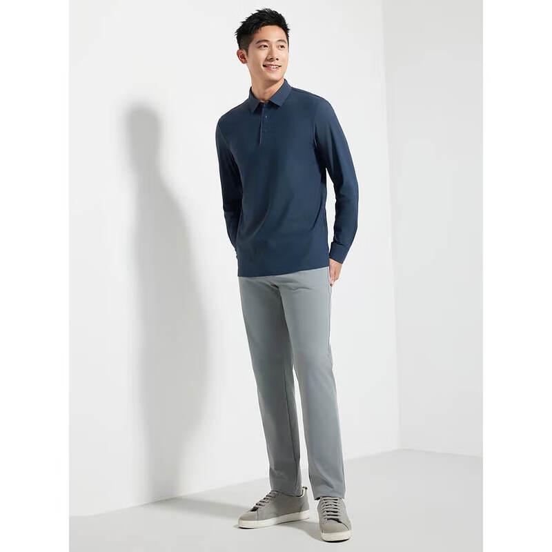 YAGOR Men s Long Sleeve Polo Shirt XL