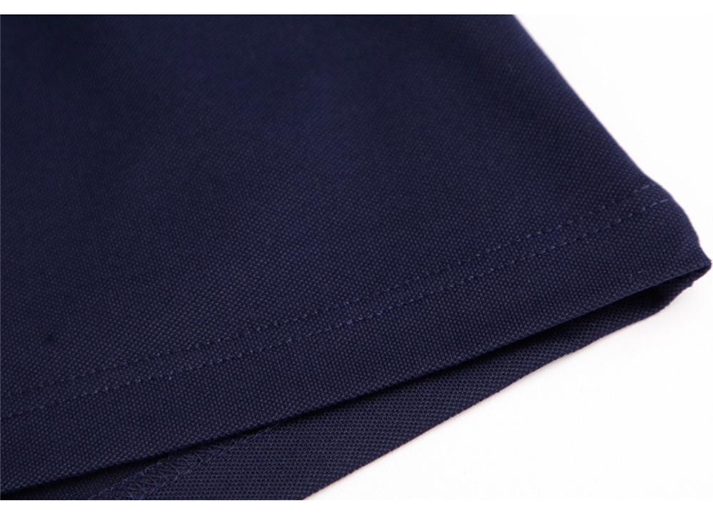 Soft elastic solid color embroidered T-shirt POLO shirt 82232M1021