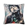 Decorative Pillow Cover Bob Dylan Singer Merch Seater  Pillow Case Cover Zipper Multiple Sizes