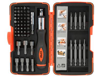 RATCHET BITS SET 62 PIECES - E-400-0393