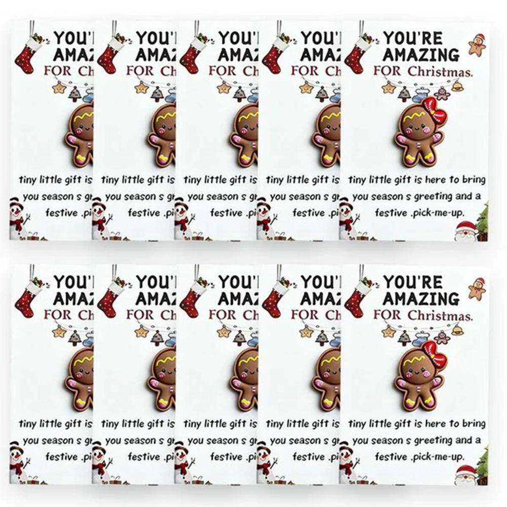 10 Christmas Mini Pocket Hug Cards Great for gifts for friends, emotional support, Christmas gifts, party favors,Christmas Min