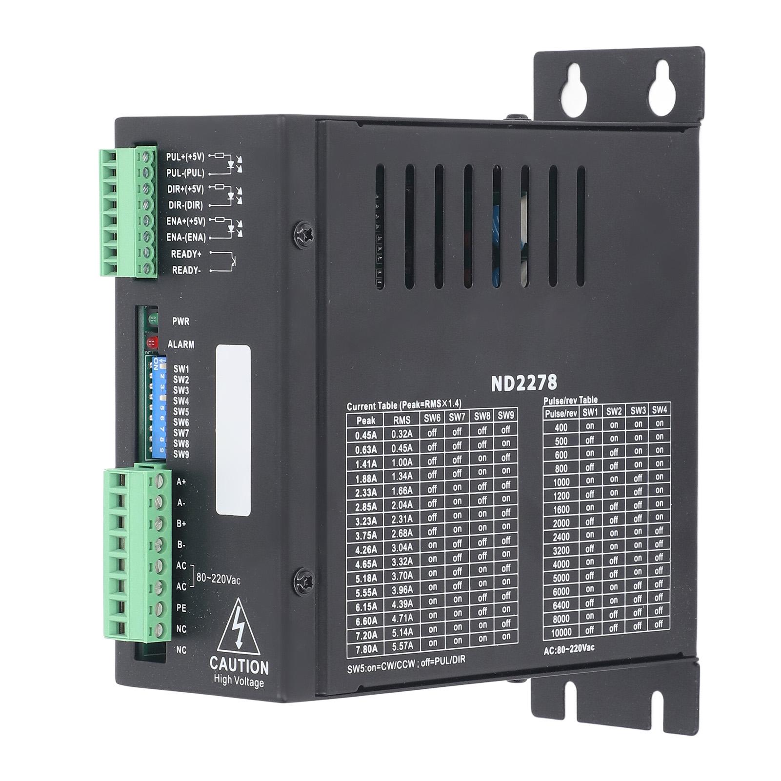 

Stepper Motor Driver Micro Nema34 ND2278 for Engraving Carving Machine 80220V AC