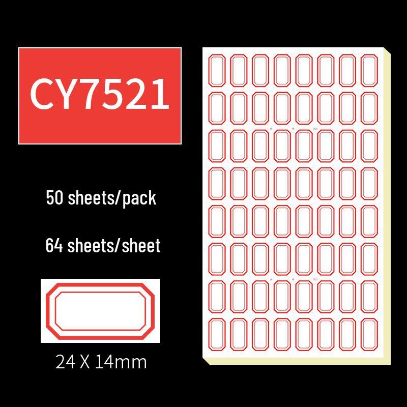 Handwritten Self-Adhesive Label Stickers for Office and Memo Marking