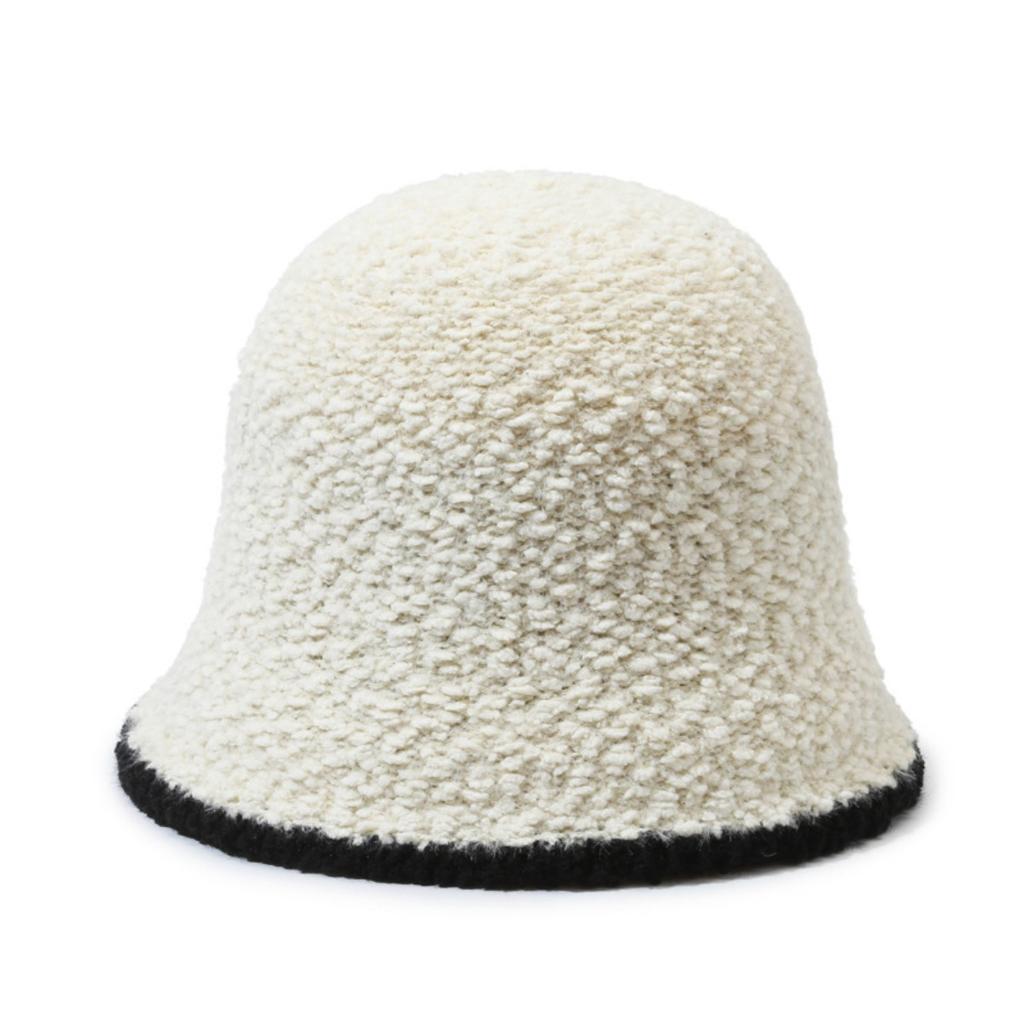 Cotton Hat, Women's Hat, Warm Hat, Plush Hair, Bucket Hat