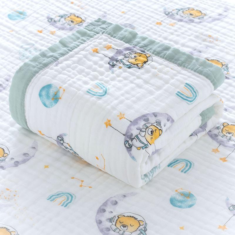 Quilt, Spring, Autumn and Summer Quilt, Newborn Cover Blanket, Gauze Towel, Children's Bath Towel Sheet